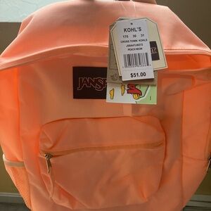 Brand new never use peach Jansport backpack #peach #backpack #casual #jansport